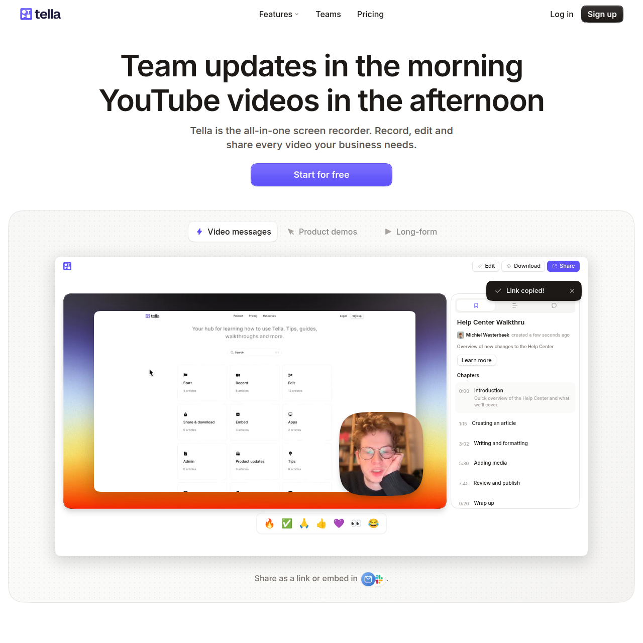 Tella video recording tool